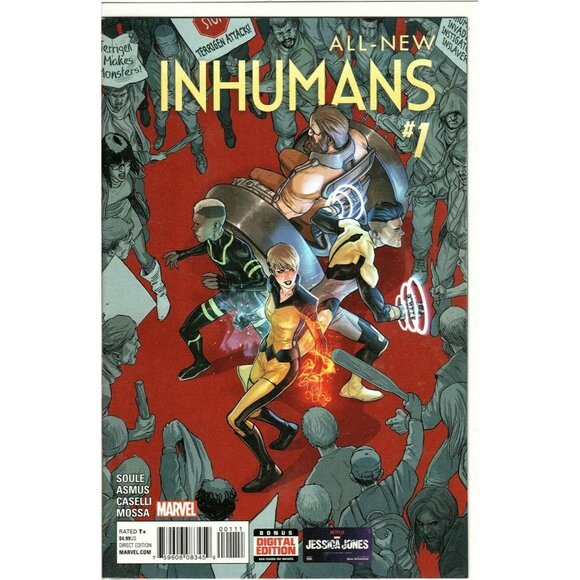 Marvel All New Inhumans Issue 1 Stefano Caselli Cover Near Mint Comic Book - Picture 1 of 1
